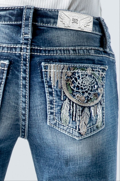 Miss Me Girls Dreamcatcher Bootcut Jeans
