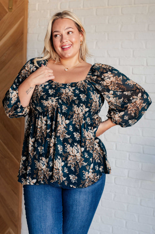 *Online Exclusive* New Beginnings Square Neck Blouse