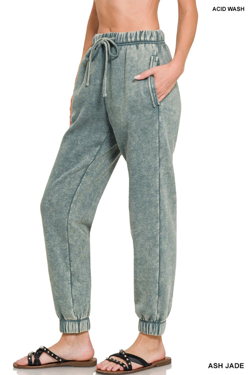 Acid Wash Sweatpants (Ash Jade)