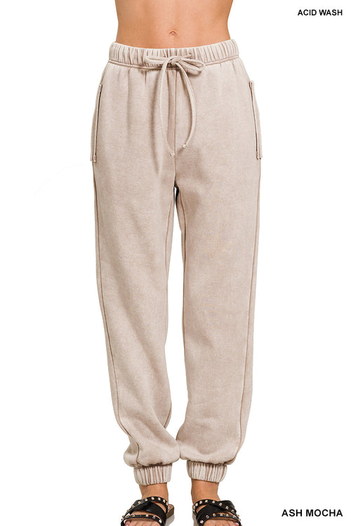 Acid Wash Sweatpants (Ash Mocha)