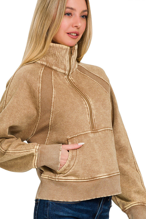 Tanny HalfZip (Deep Camel)