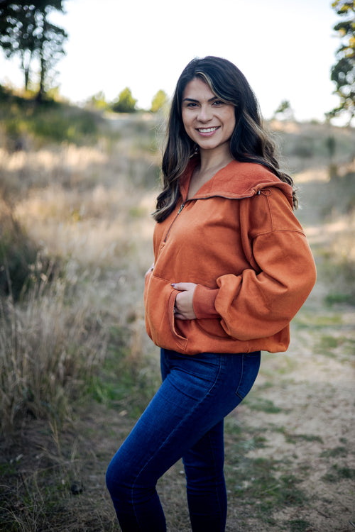 Penny Hoodie (Vintage Rust)