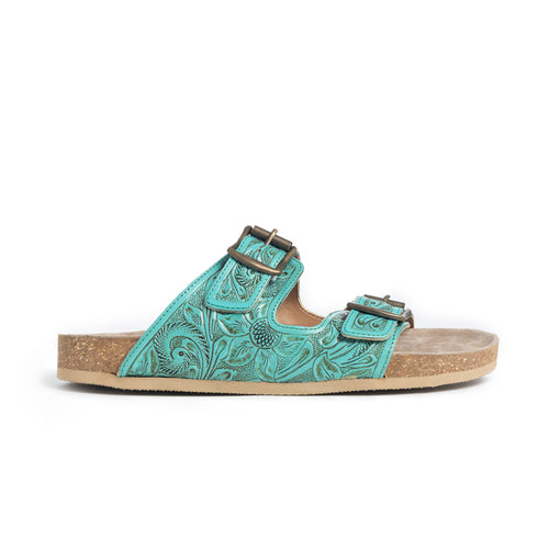 Aurora Mia Hand Tooled Sandals