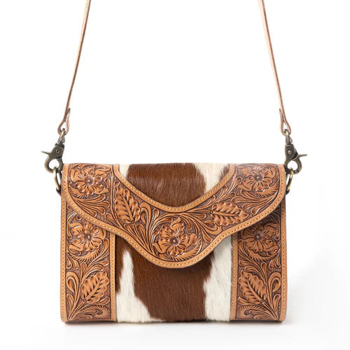 Copper Charm Handtooled Bag