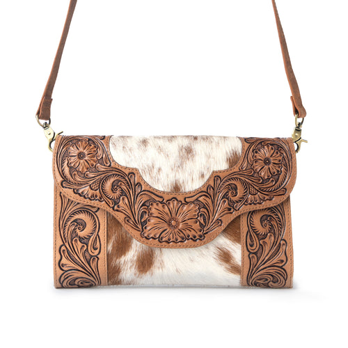 Vinebloom Handtooled Bag (Sienna Frost)