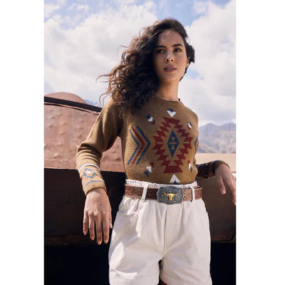 Frenzy Tooled Leather Belt