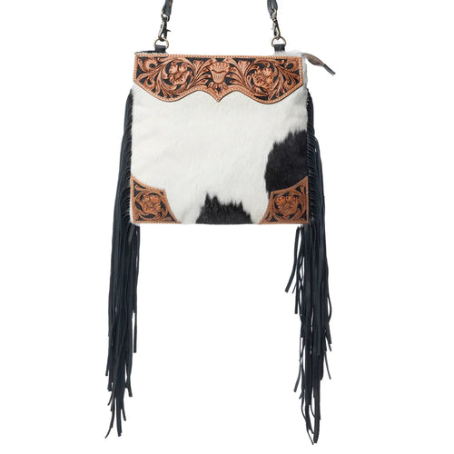 Tumbleweed Trail Hand Tooled Bag (Black)