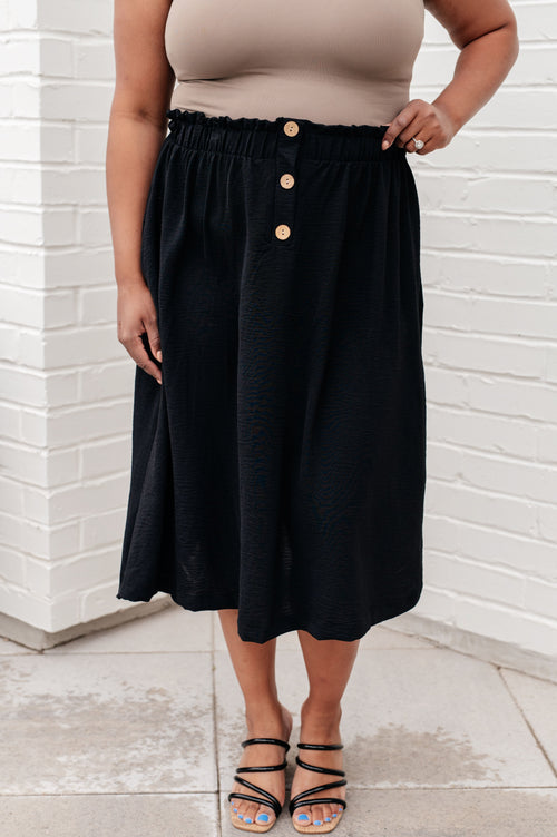 *Online Exclusive* She's a Scholar Mid-Length Skirt