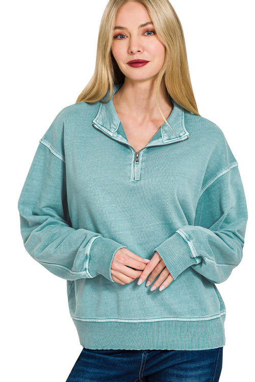 Brenna Pullover (Blue Grey)