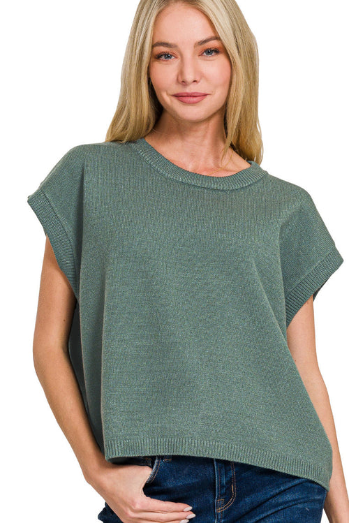 May Sweater Top (Ash Jade)