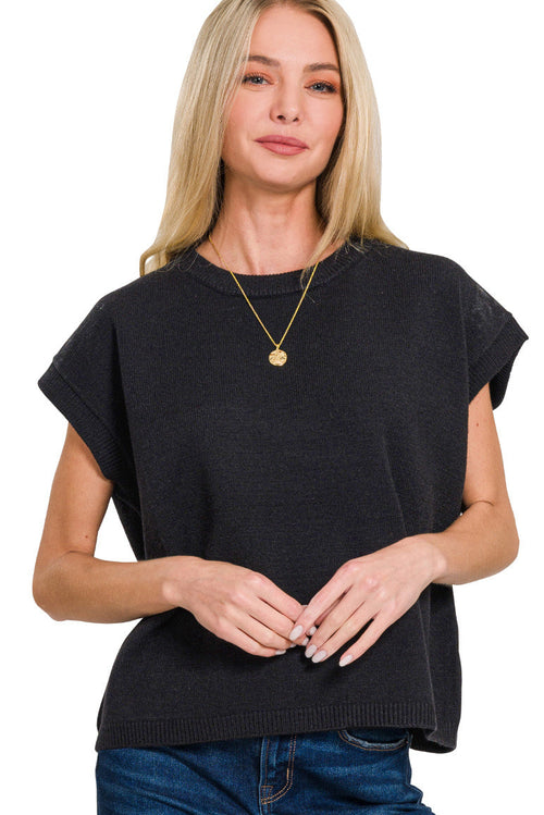 May Sweater Top (Black)