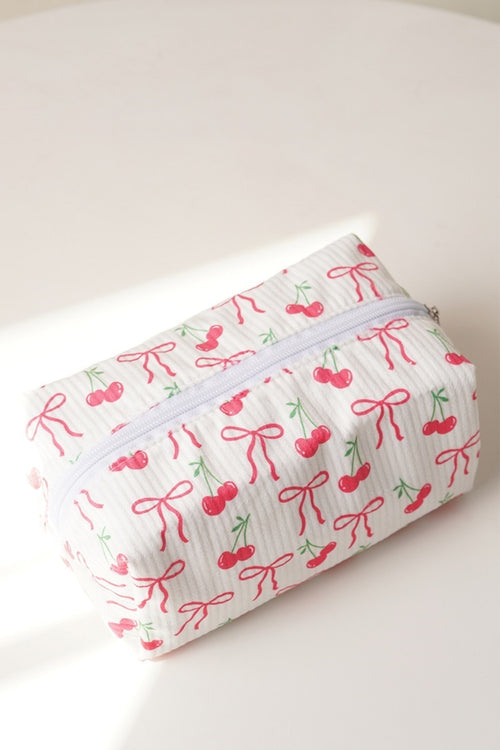 Cosmetic Makeup Bag (Cherry)