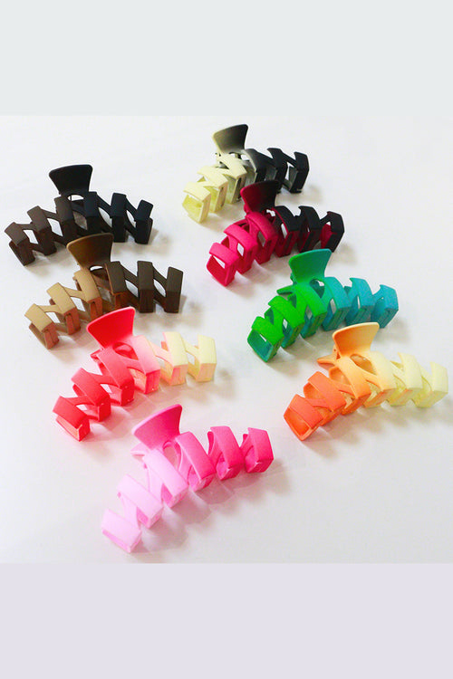 Zig Zag Ombre Claw Clips (Multiple Colors)