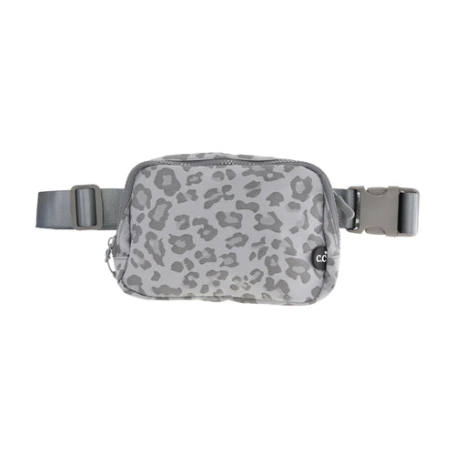 Leopard Pattern CC Belt Bag (Grey)