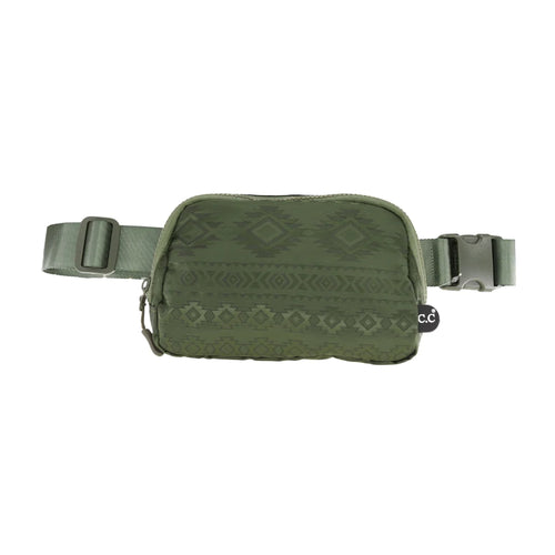 Southwest Pattern CC Belt Bag (Olive)