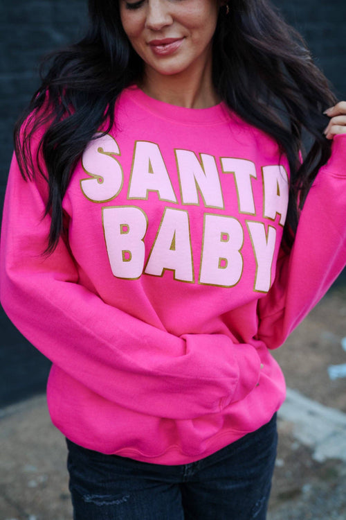 *PVM* Santa Baby Sweatshirt (Pink)