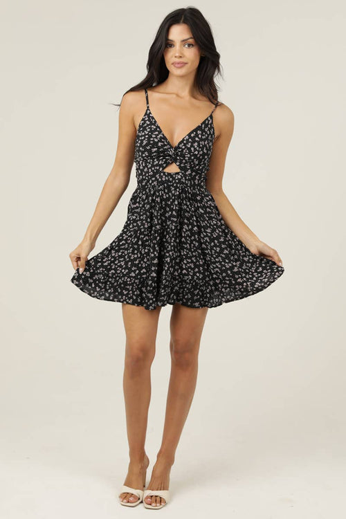 Lorna Mini Dress (Black)