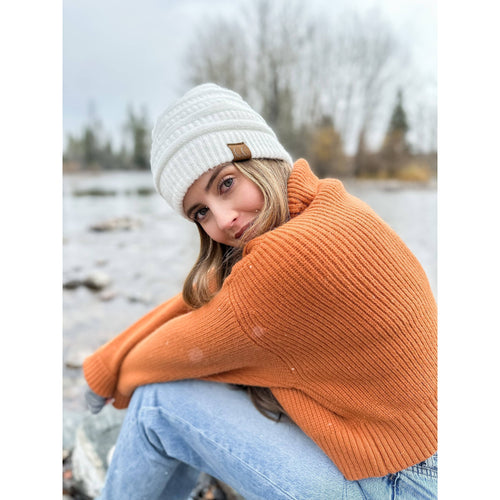 Fuzzy Lined Mixed CC Beanie (Multiple Colors)