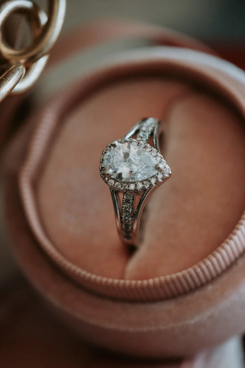 Renee Pear Ring (Silver)