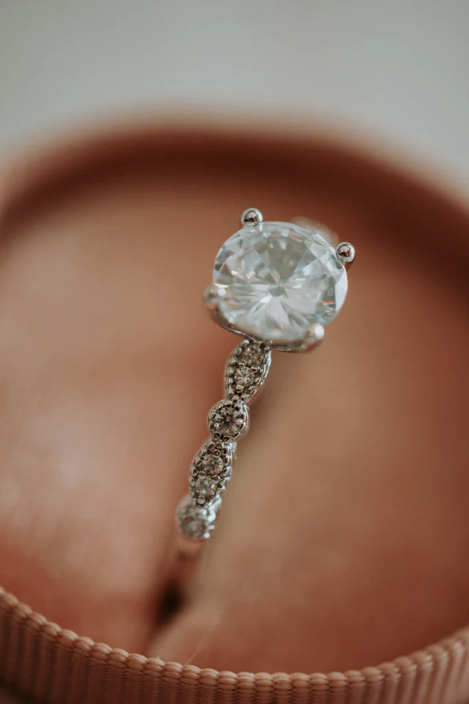 Aurelia Princess Cut Ring (Silver)