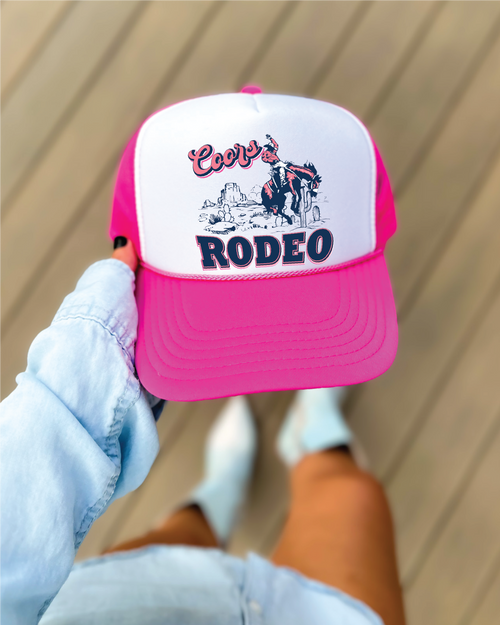 Coors Rodeo Trucker Hat (Hot Pink)
