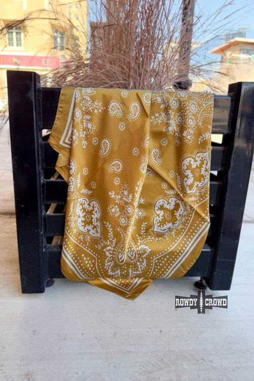 Buffalo Bandana Wild Rag (Mustard)