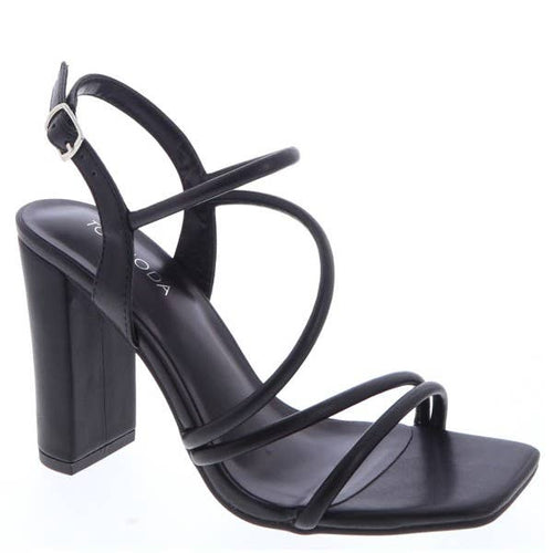 Celeste Strappy Heels (Black)