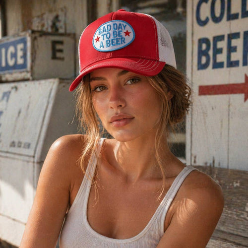 Bad Day To Be A Beer Trucker Hat (Red)