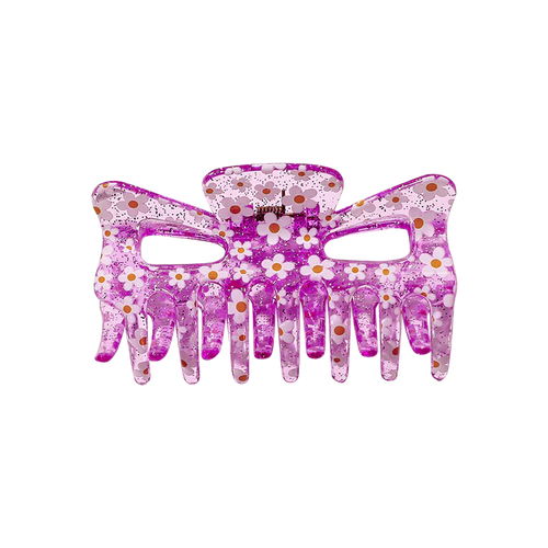 Daisy Claw Clip (Purple)