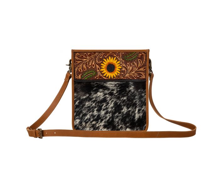 Sunflower Spree Hand Tooled Bag