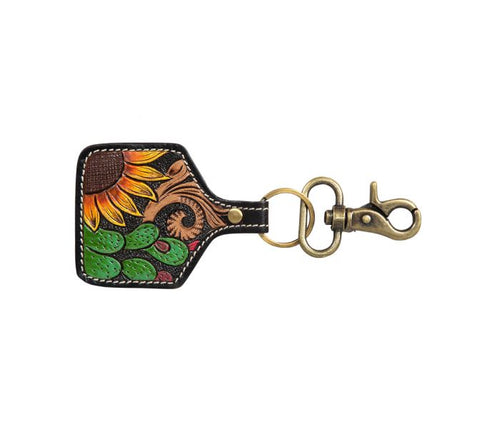 *Outlet* Prickly Pear Blooms Key Fob
