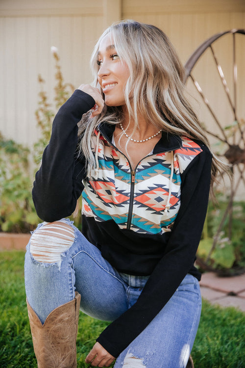 *PVM* HalfZip Sweatshirt (Lets Be Happy)