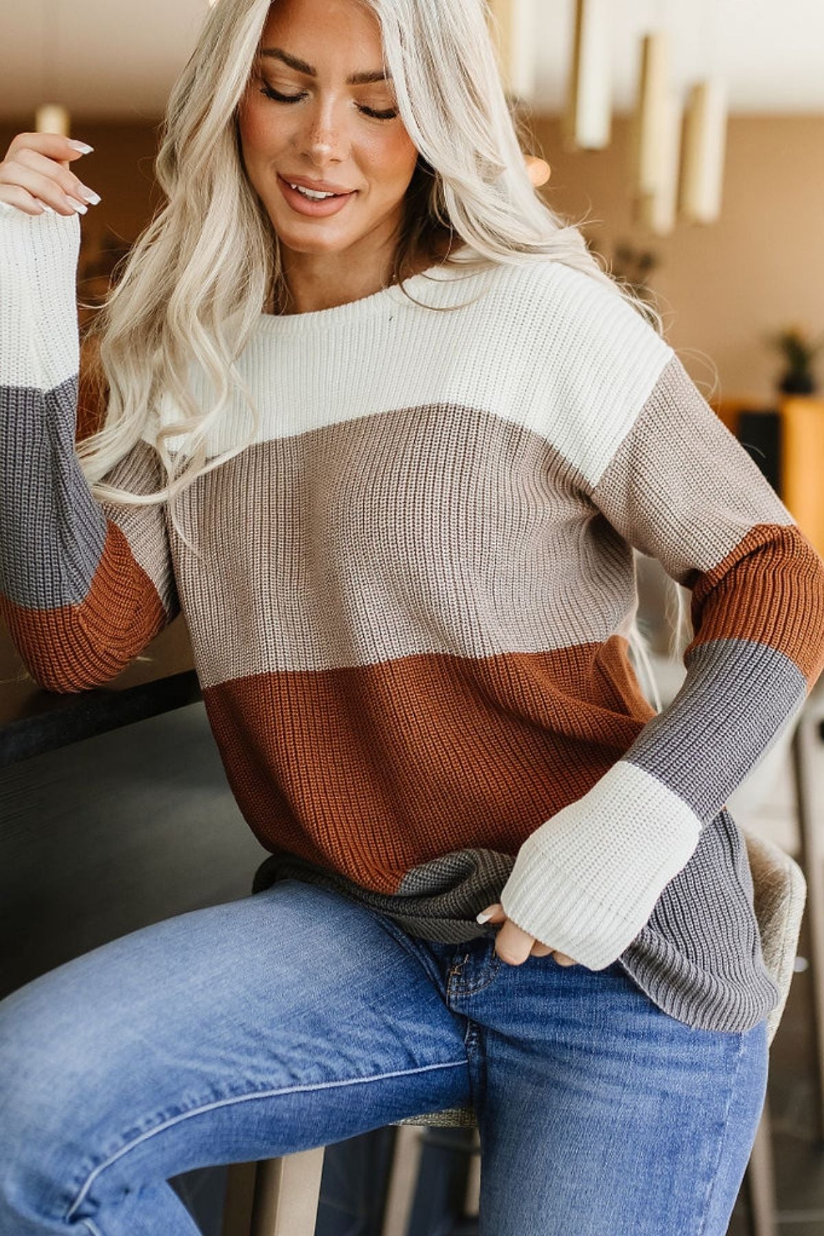 Ampersand Paige Sweater (Camel)
