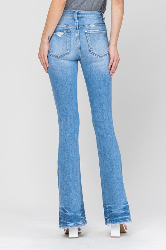 *Online Exclusive* Vervet Distressed Flare Jeans