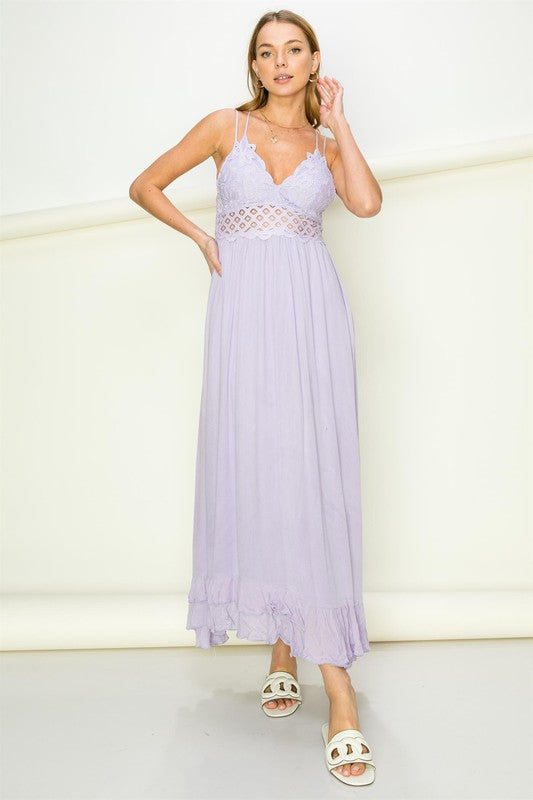 *Online Exclusive* In Love Lace Maxi Dress (Multiple Colors)