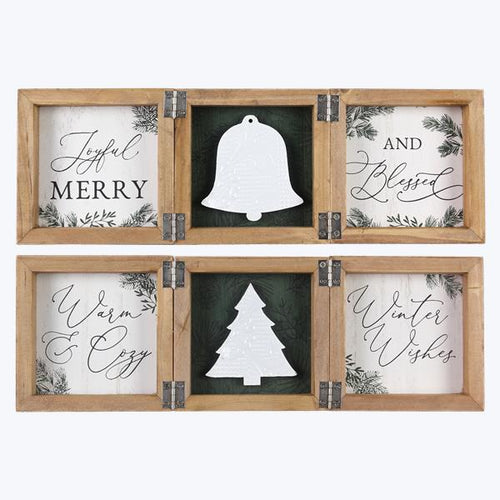 Wood Wintergreen Hinged Sign