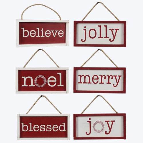 Wood Framed Christmas Sign