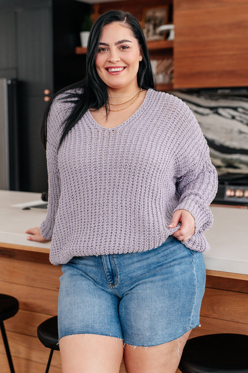*Online Exclusive* Captured My Interest Chunky V-Neck Sweater