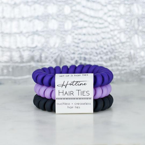 Hotline Hair Ties Set (Ultra Violet Matte)