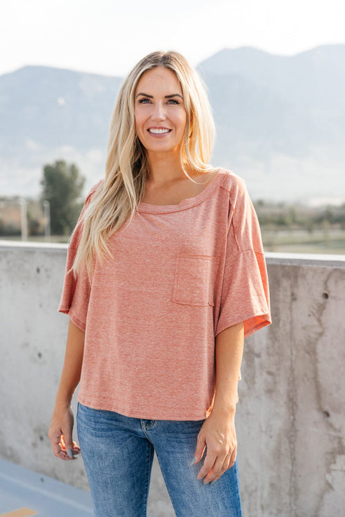 *Online Exclusive* Hannah Tee In Faded Rust