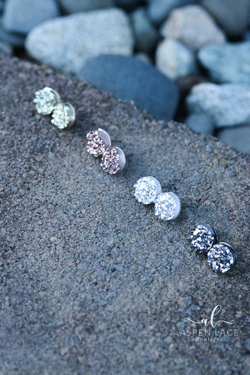 Sienna Druzy Stone Earrings (Multiple Colors)