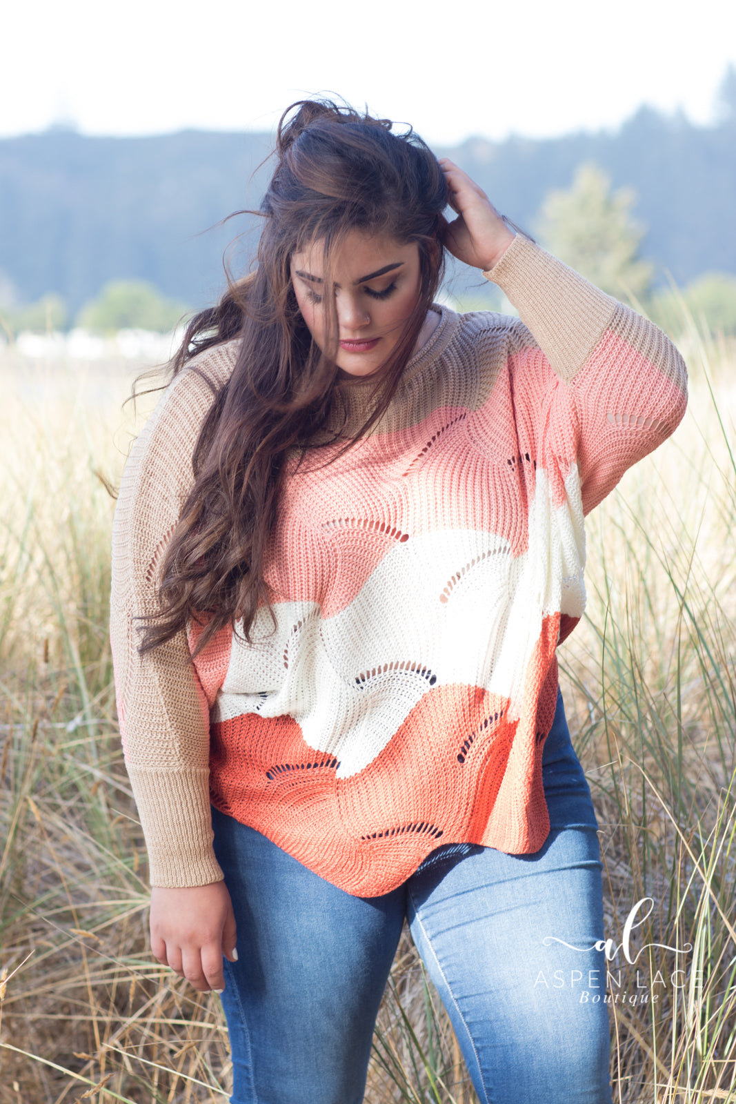 *Outlet* Paria Sweater (Coral Multi)