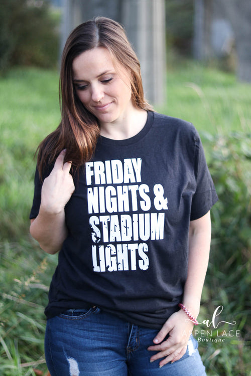 *Outlet* Friday Night Lights Graphic Tee (Heather Black)