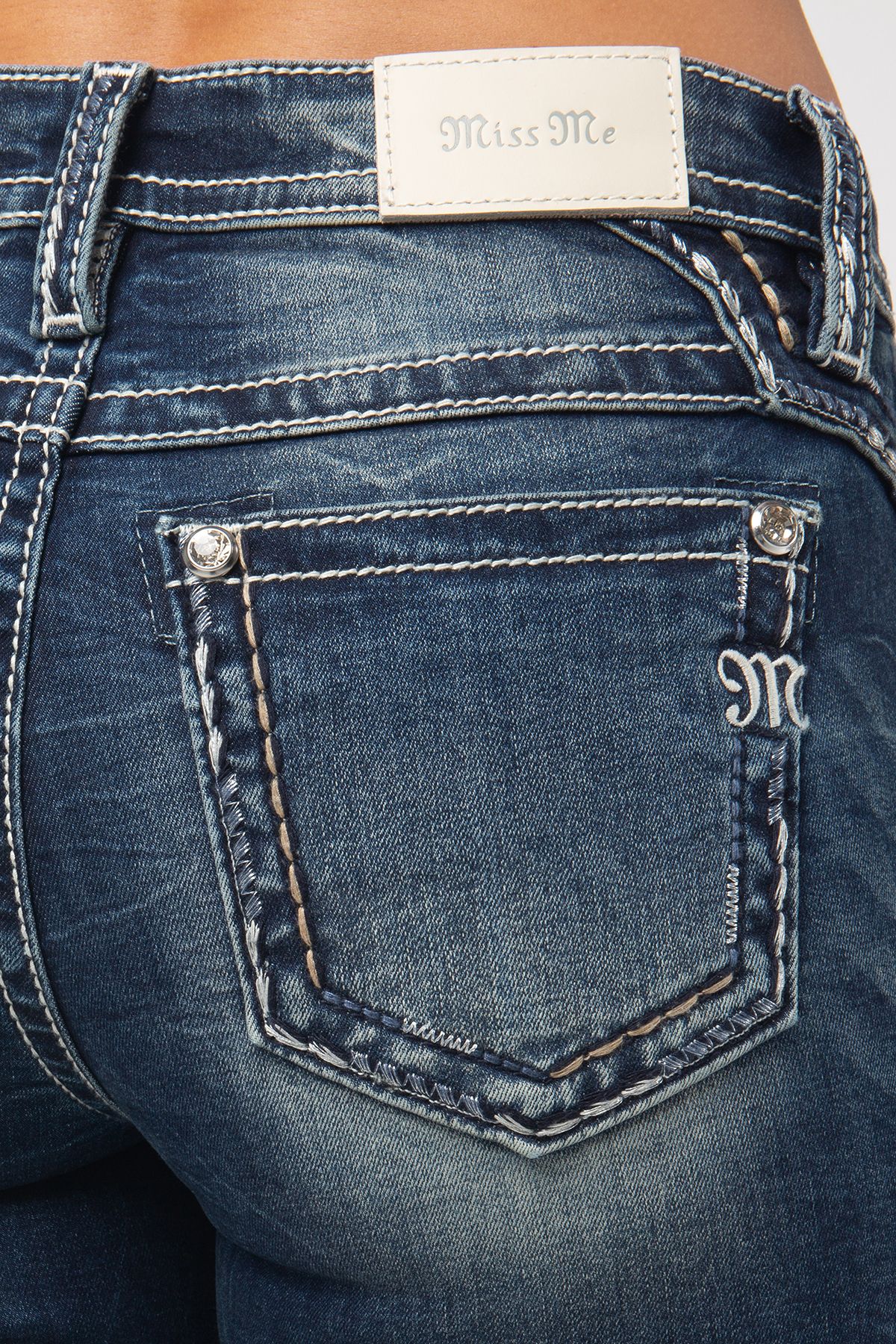 *PVM* Miss Me Basic Stitch Bootcut Jeans