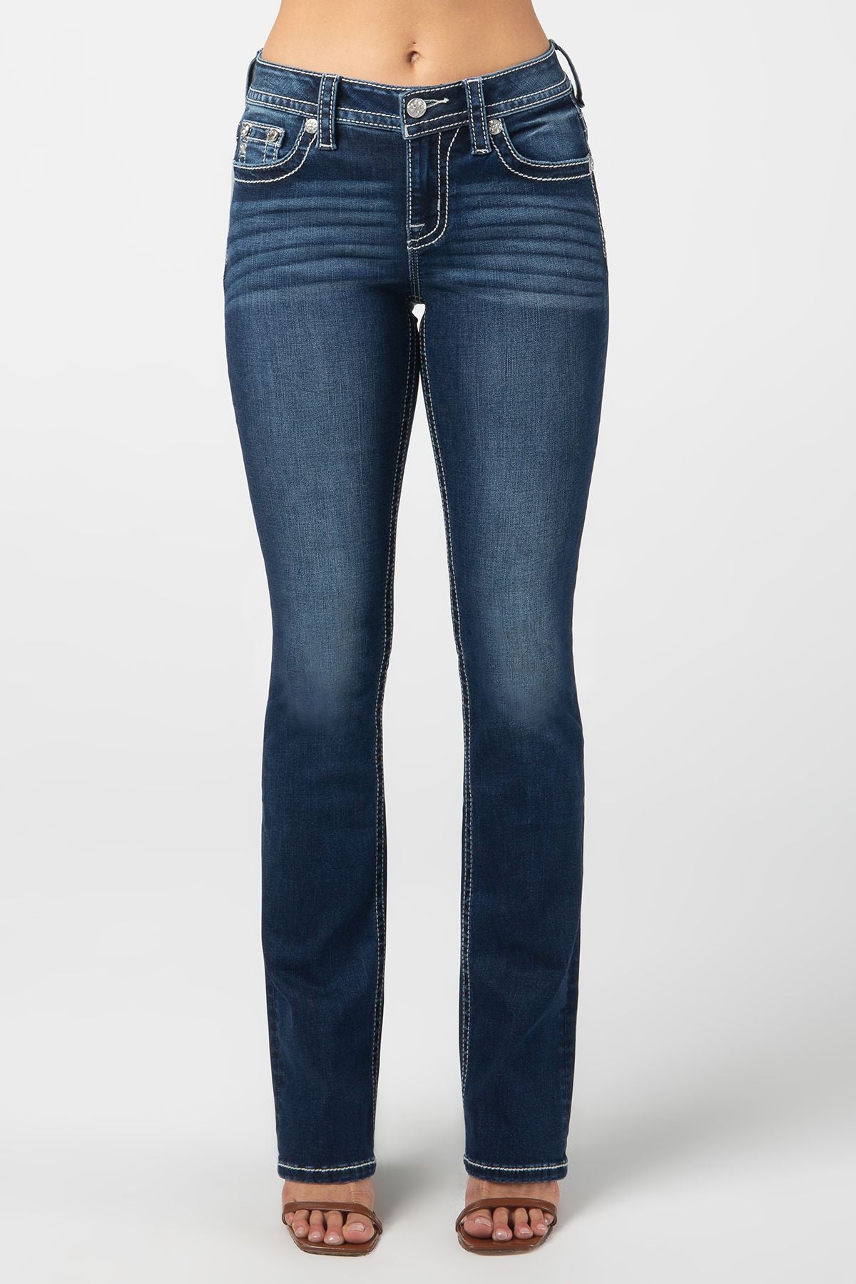 *Outlet* Miss Me Snowflake Bootcut Jeans