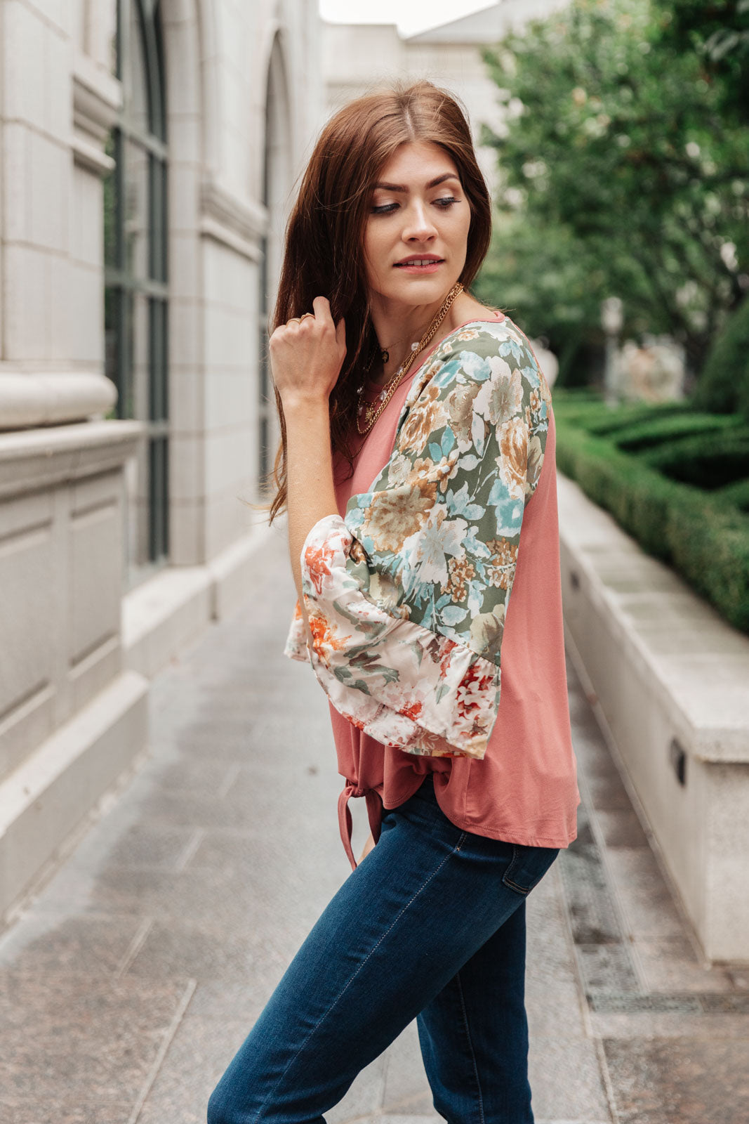 *Online Exclusive* Wear Your Floral On Your Sleeves Top