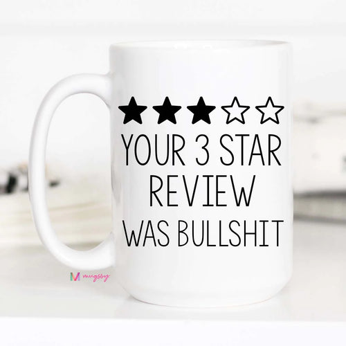 Three Star Review Coffee Mug