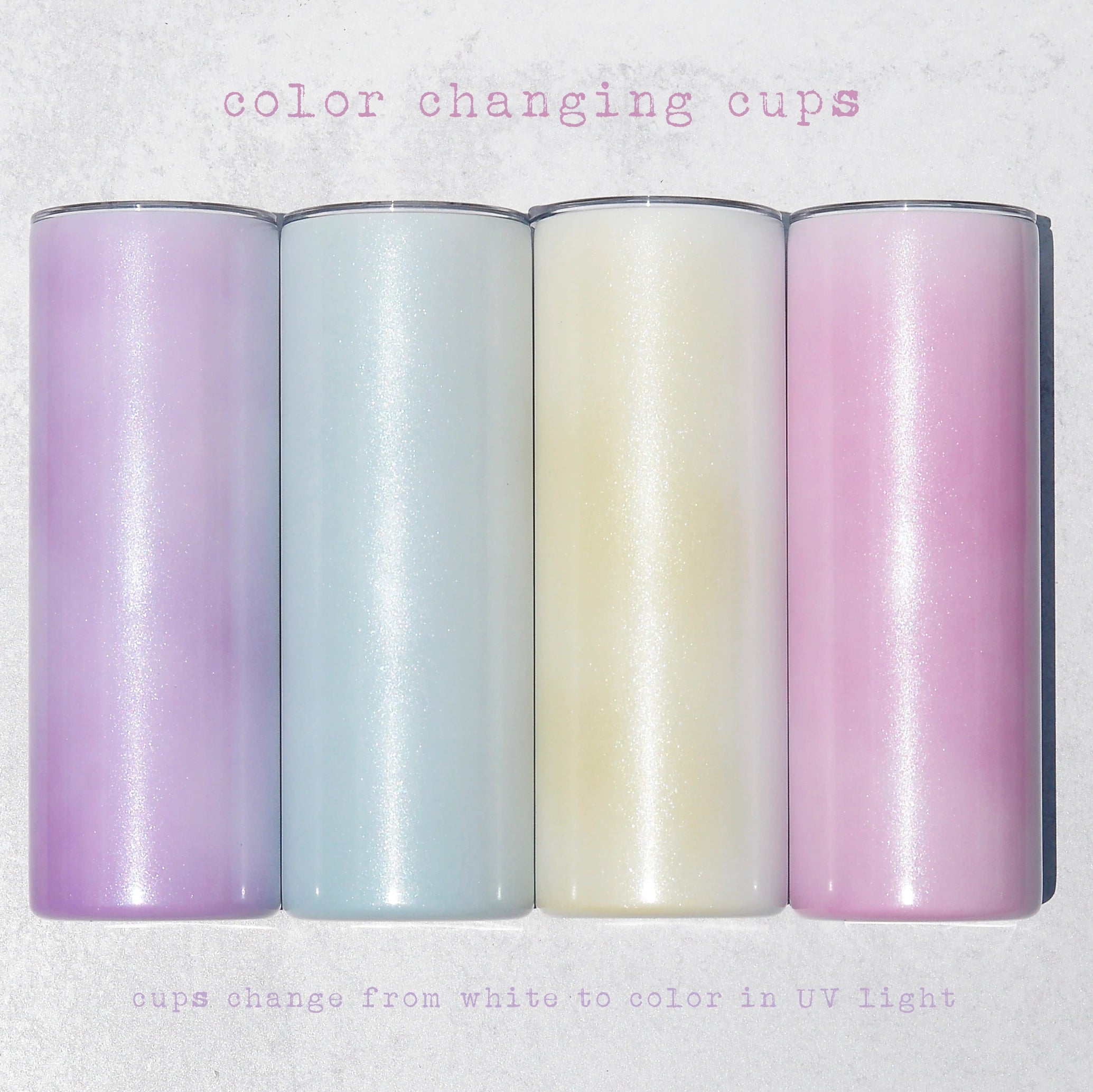 Color Changing Tall Travel Cups (Multiple Colors)