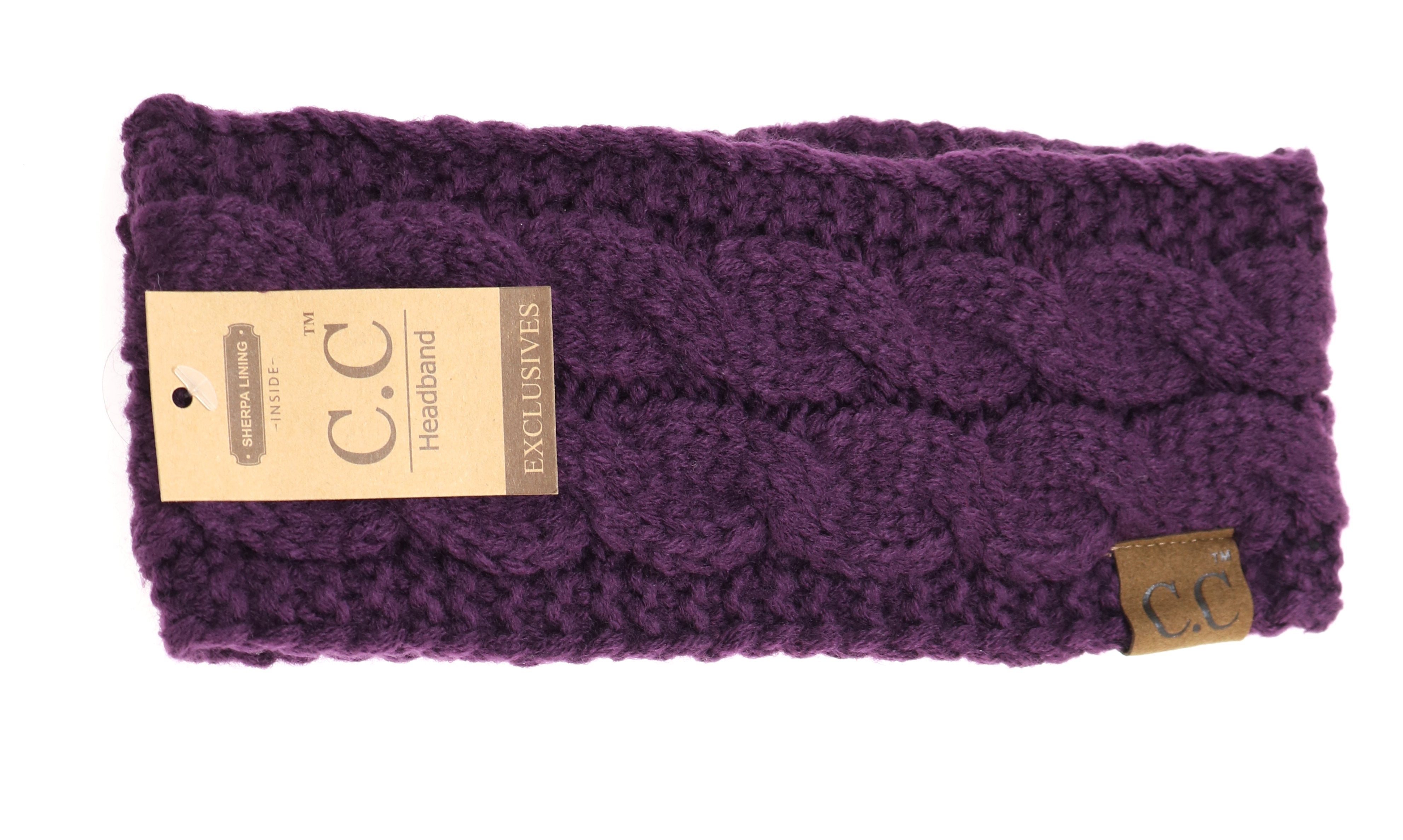 Solid Cable Knit CC Head Wraps (Multiple Colors)