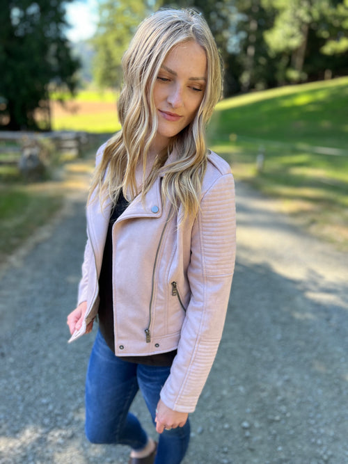 *Outlet* Kya Moto Jacket (Mauve)